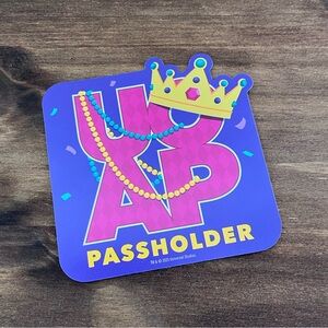 UOAP UNIVERSAL STUDIOS ORLANDO February 2026 Mardi Gras MAGNET Purple Crown New